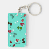 Winter Love Mittens en Snowflake Pattern Sleutelhanger (achterkant)