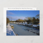 Winter Macclesfield Canal Cheshire England Briefkaart (Voorkant / Achterkant)