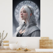 Winter Magic - AI Fantasy Digitale Kunst Print (Keuken)