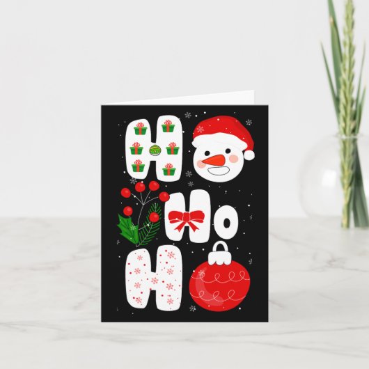 Winter Magic Design Retro Winter Christmas Vector  Kaart (Voorkant)