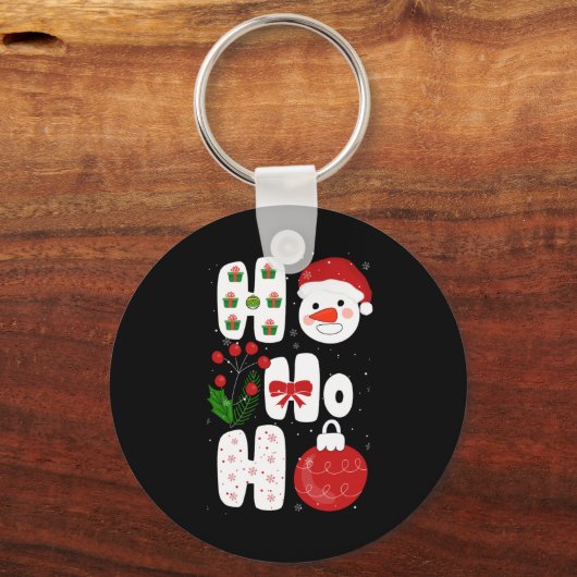 Winter Magic Design Retro Winter Christmas Vector Sleutelhanger (Voorkant)