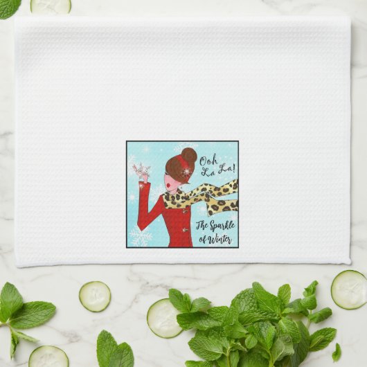 "Winter Magic" DIVA Serviette de cuisine (Plié)