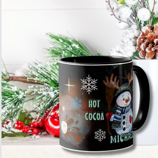 Winter Magic Enchanted sneeuwman Hot Cocoa mok