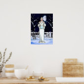 Winter Magic Fantasy Digital Artwork Poster (Keuken)