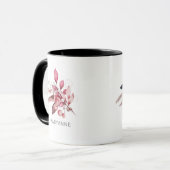 Winter Magic Floral Monogram Koffie Mok (Voorkant links)