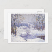 Winter Magic Landschap Schilderen Briefkaart (Voorkant / Achterkant)