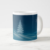 Winter Magic Mok – gepersonaliseerd Snowy Tree ont (Voorkant rechts)