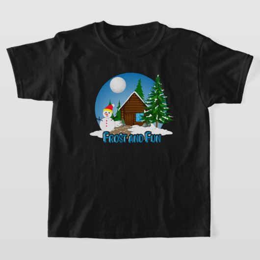 Winter Magic Retro Kerstontwerp T-shirt (Laagn)
