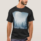 Winter Magic Shirt | Aesthetic Snow Scene Tee | Pe (Voorkant)