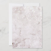 Winter Magische Kerstmis Bruiloft Kaart (Achterkant)