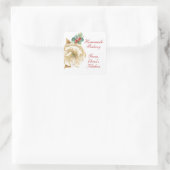 Winter Magnolia Kerstbakkerij Sticker (Tas)