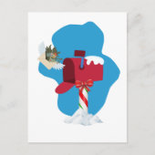 Winter Mailbox Airmail Briefkaart (Voorkant)