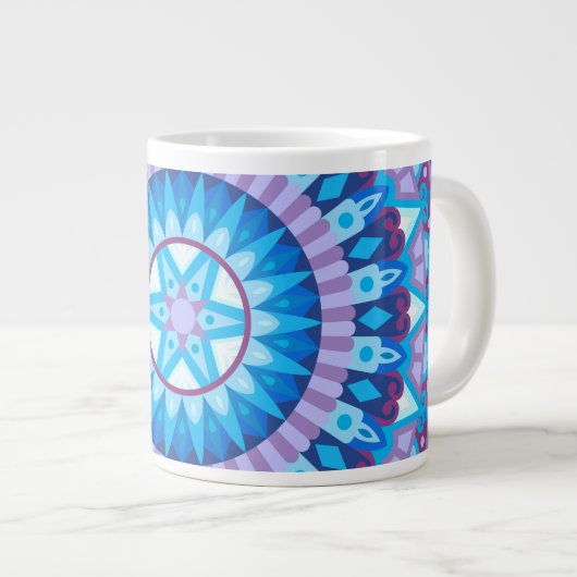 Winter Mandala Extra Grote Beker (Voorkant rechts)