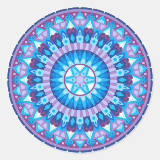 Winter Mandala Ronde Sticker