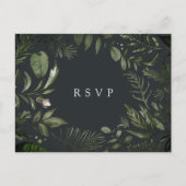 Winter Meadow | Botanische keuzeweddenschap met ma Uitnodiging Briefkaart (Voorkant)