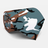 Winter Meer Camouflage Stropdas (Opgerold)