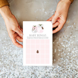 Winter Meisje Baby Bingo Spel Kaart