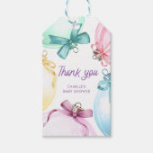 Winter Meisje Baby shower Cadeaulabel (Voorkant)