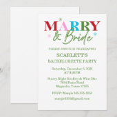 Winter Merry & Bride Bachelorette Kaart (Voorkant / Achterkant)