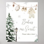 Winter Merry Little Baby Kleding Baby's zijn zoet Poster (Voorkant)