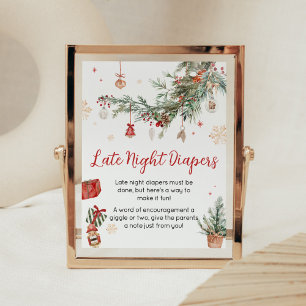 Winter Merry Little Christmas Late Night Luiers Poster