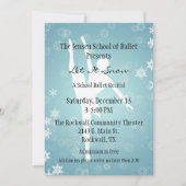 Winter Met Ballet Dance Overweging Uitnodiging (Voorkant)