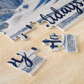 winter met sneeuwbedekking legpuzzel (Zijkant)