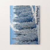 winter met sneeuwbedekking legpuzzel (Verticaal)