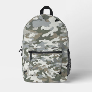 Winter Militair Camouflagepatroon Bedrukte Rugzak
