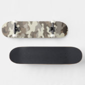Winter Military Camouflage Pattern Skateboard (Horizontaal)