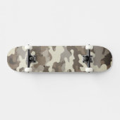 Winter Military Camouflage Pattern Skateboard (Horizontaal)