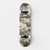 Winter Military Camouflage Pattern Skateboard (Voorkant)