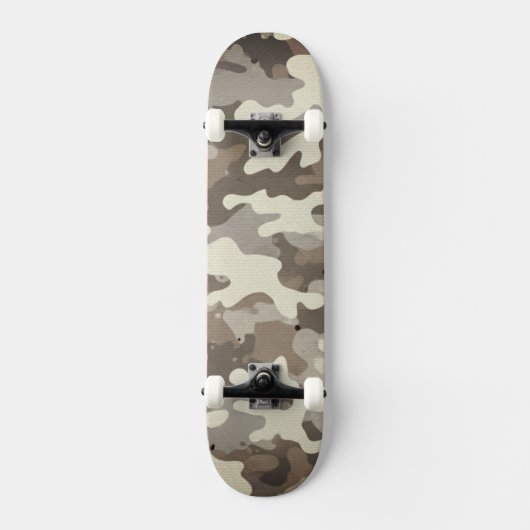 Winter Military Camouflage Pattern Skateboard (Voorkant)