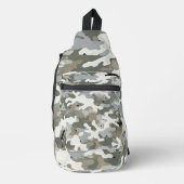 Winter Military Camouflage Pattern Sling Bag (Voorkant)
