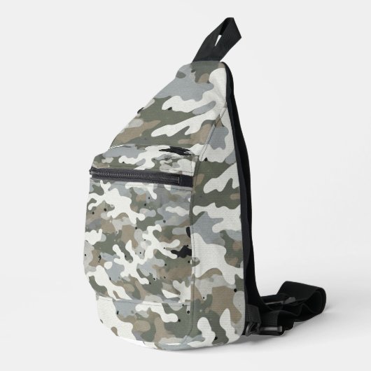 Winter Military Camouflage Pattern Sling Bag (Rechterhoek)