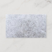 Winter Minimalist Digital Nomad Freelancer White Visitekaartje (Achterkant)