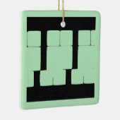 Winter Mint 7 | MERRY CHRISTMAS | m3galleryStudio Keramisch Ornament (Rechts)