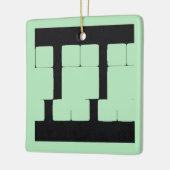 Winter Mint 7 | MERRY CHRISTMAS | m3galleryStudio Keramisch Ornament (Links)