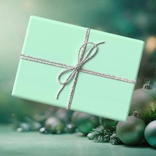 Winter Mint Solid Color Cadeaupapier