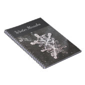 Winter Miracles Snowflake Photo Spiral Notebook Notitieboek (Rechterzijde)