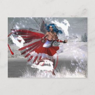 Winter Mischief Magic Briefkaart
