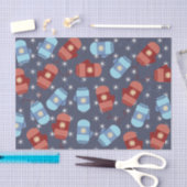 Winter Mittens en Stars Blue Tissuepapier (Craft)