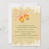 Winter Mittens, Fête Invitation (Devant)