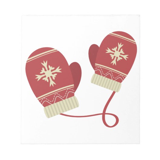 Winter Mittens Notitieblok (Voorkant)