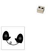 Winter Mittens Rubberstempel (Gestempeld)