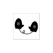 Winter Mittens Rubberstempel (Afrduk)