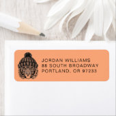 Winter Mode Ready Tiger | Jouw namen toevoegen Etiket (Insitu)