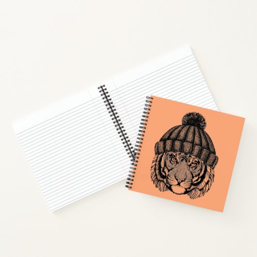 Winter Mode Ready Tiger Notitieboek (Binnen)