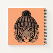 Winter Mode Ready Tiger Notitieboek (Achterkant)