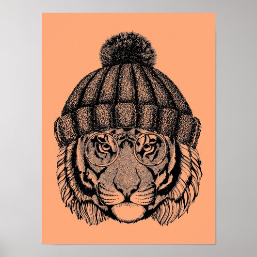 Winter Mode Ready Tiger Poster (Voorkant)